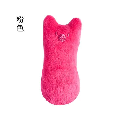 Interactive Plush Cat Toy with Catnip for Chewing and Vocal Fun