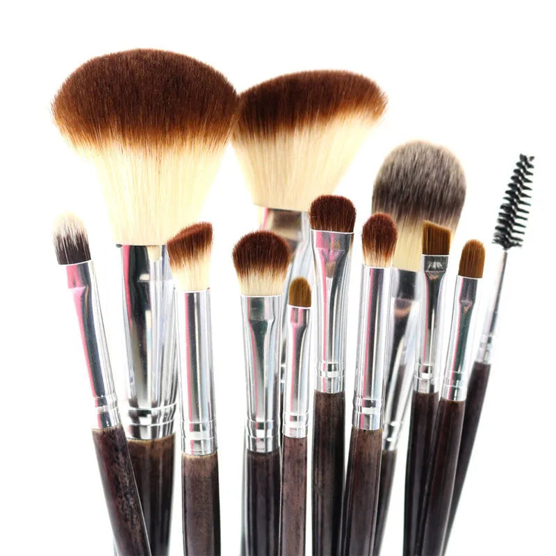 Professional Makeup Brush Set with 15 Brushes for Face Eye Contour Blush