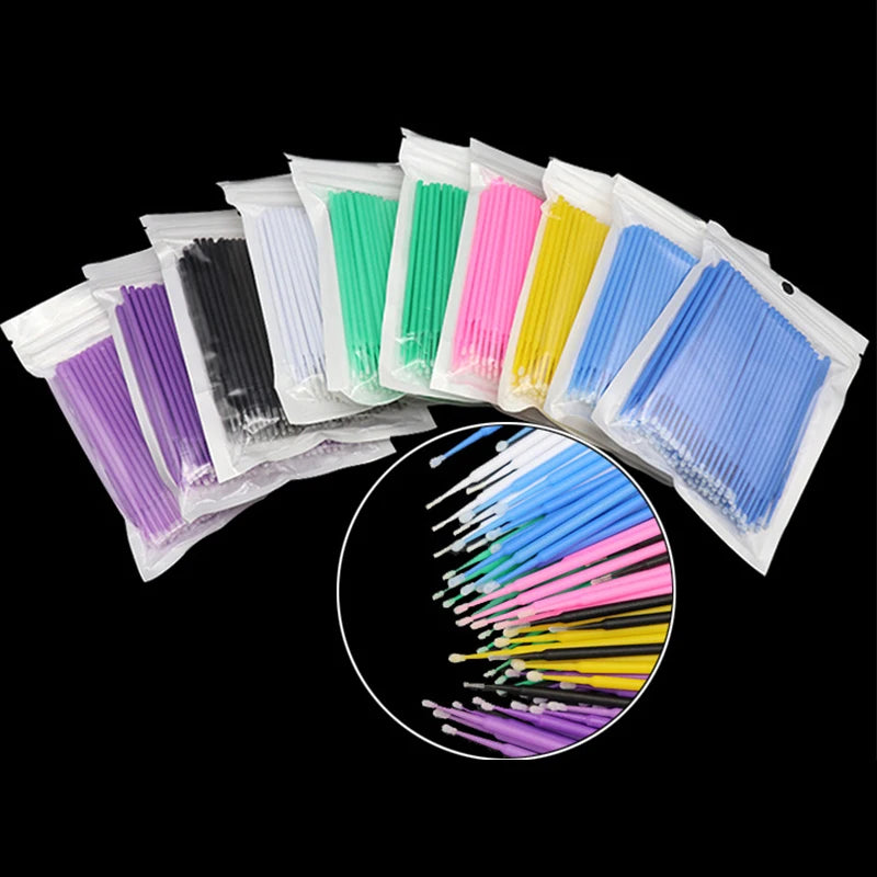 Makeup Brush Set with Eyelash and Lip Applicators - 200 Pcs Beauty Tools Kit