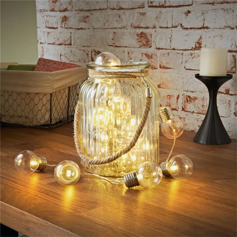 Outdoor Waterproof LED Fairy String Lights Battery or USB Powered for Garden & Party Decor