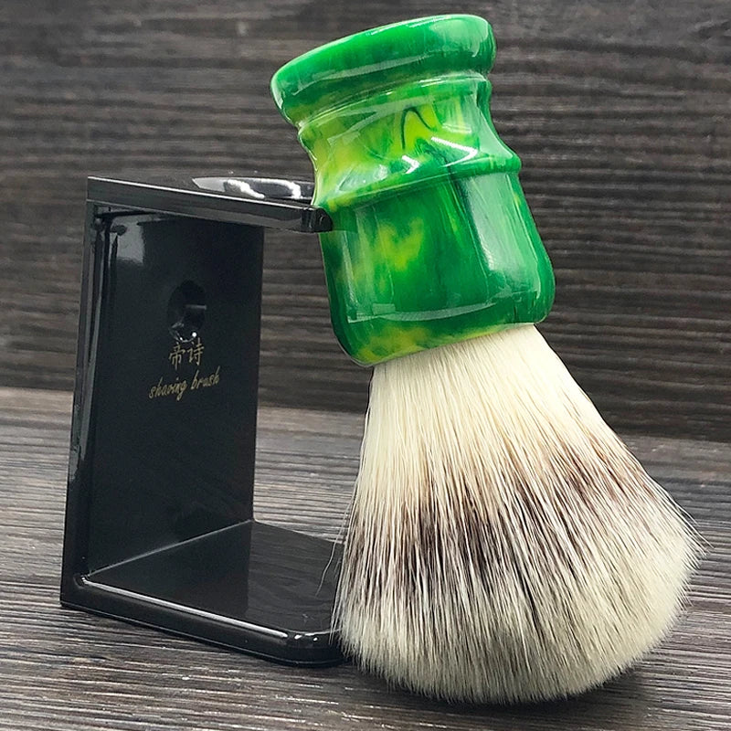 Men's Shaving Brush with Synthetic Hair and Resin Handle – Multiple Colors