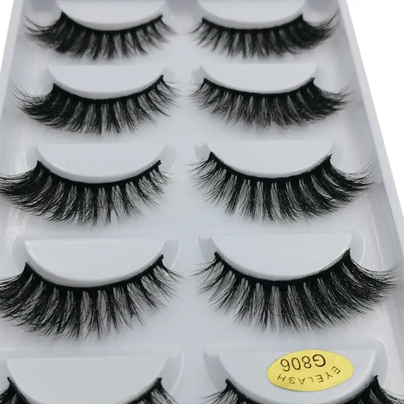 Dramatic 3D Mink False Eyelashes - Soft Fluffy Natural Long Lash Sets