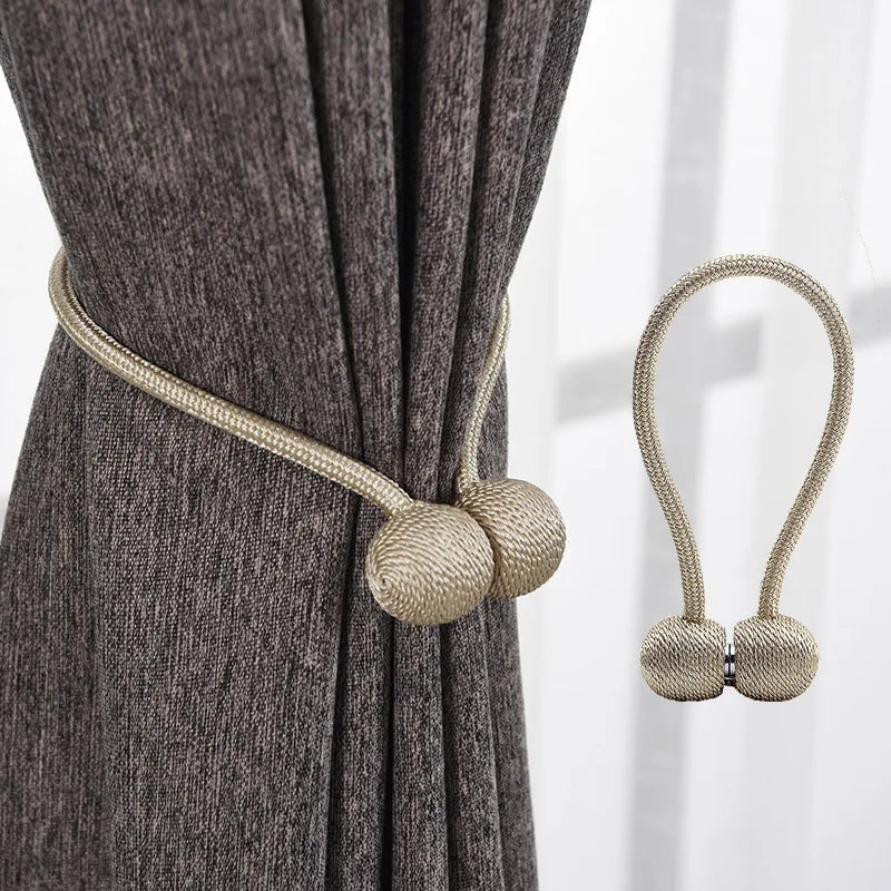 Magnetic Pearl Ball Curtain Tiebacks - Easy to Use Decorative Holdbacks