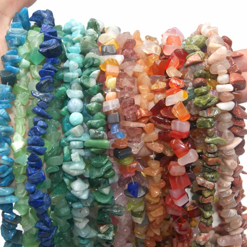 Natural Stone Bead Strand 5-8MM Irregular Shape Chips for Jewelry Making DIY
