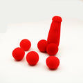 Magic Tricks Set with Red Sponge Balls and Joke Pen - Funny Close-Up Stage Gadgets