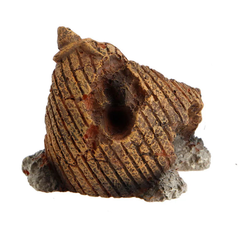 Artificial Aquarium Decorations Resin Egyptian Pharaoh Sphinx Roman Style Fish Tank Ornament