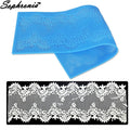 Flower Silicone Lace Mold for Cake Decoration Big Size Fondant Gumpaste Border