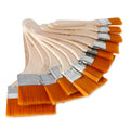 12-Piece Nylon Oil Paint Brush Set for Artists and Crafts, Easy to Clean