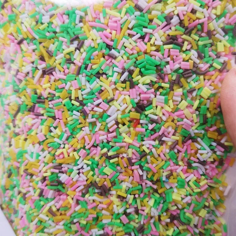 Fake Candy Sprinkles for Cake Decorations 100g - Non-Toxic Play Food