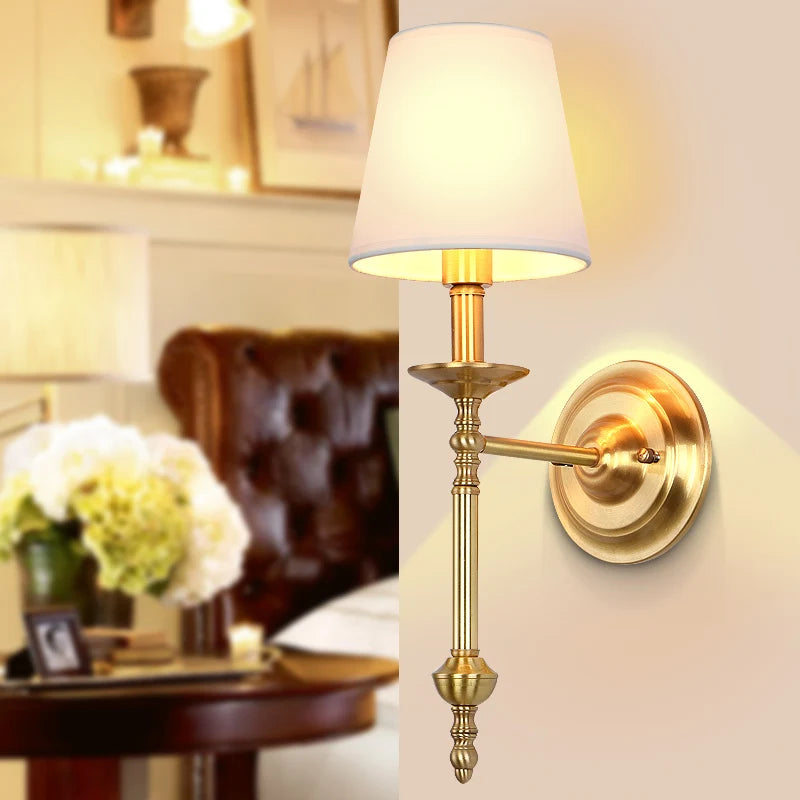 Vintage Copper Wall Lamp - Wall Sconce for Living Room Home Lighting