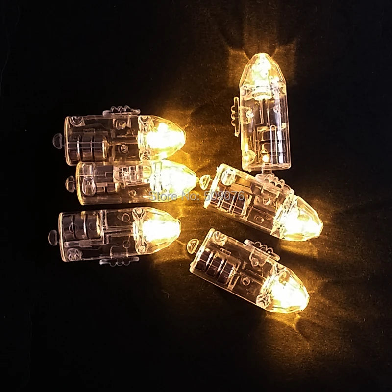 10pcs Warm White LED Balloon Lights Mini Flash Lamps for Paper Lanterns & Party Decorations