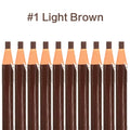 10pcs Waterproof Eyebrow Pencils Set for Natural Makeup - Microblading & Tint