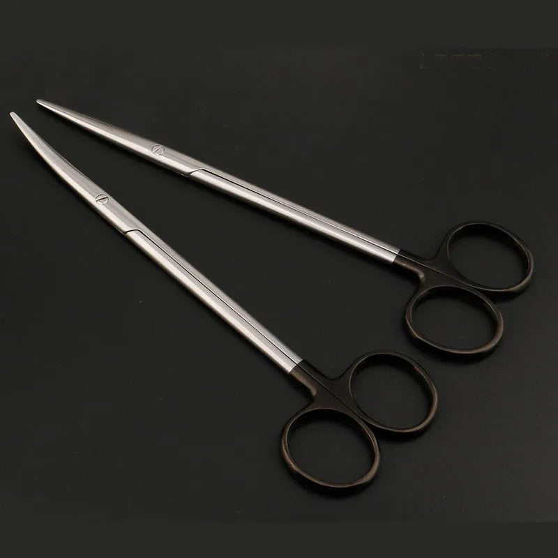 Round Handle Straight Scissors - Fine Blunt Cutting Tool in Multiple Sizes