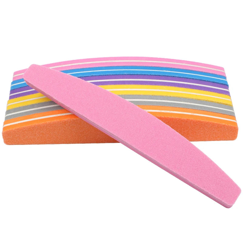 Colorful Double Sided Nail Buffers 5-Pack - Sanding Sponge Manicure Tools