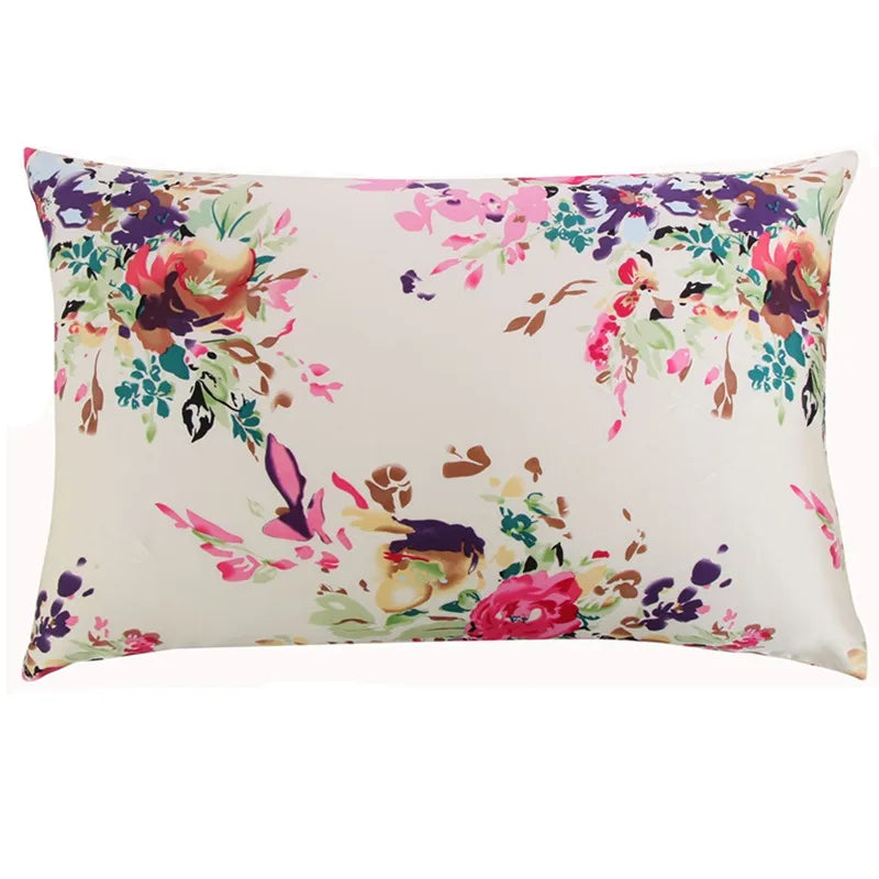 Mulberry Silk Pillowcase with Zipper - 100% Natural Satin Bedding Cover