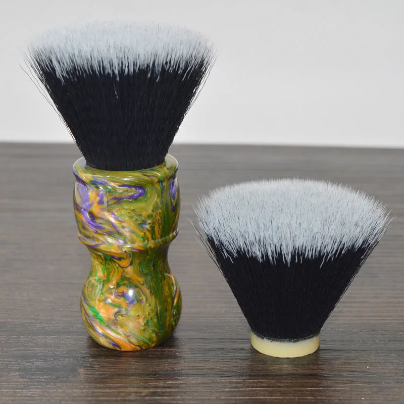 26mm Synthetic Hair Flat Top Shaving Brush for Men Beard Grooming