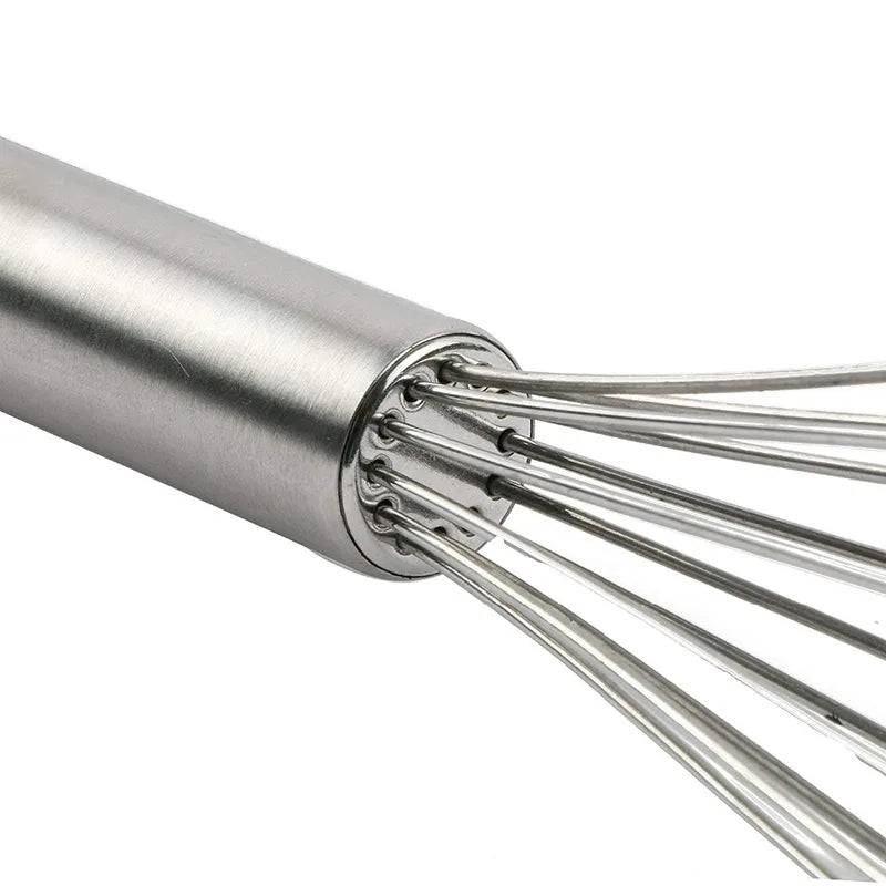 Stainless Steel Egg Whisk Kitchen Utensil - 8, 10, 12 Inch Ballon Mixer Tool