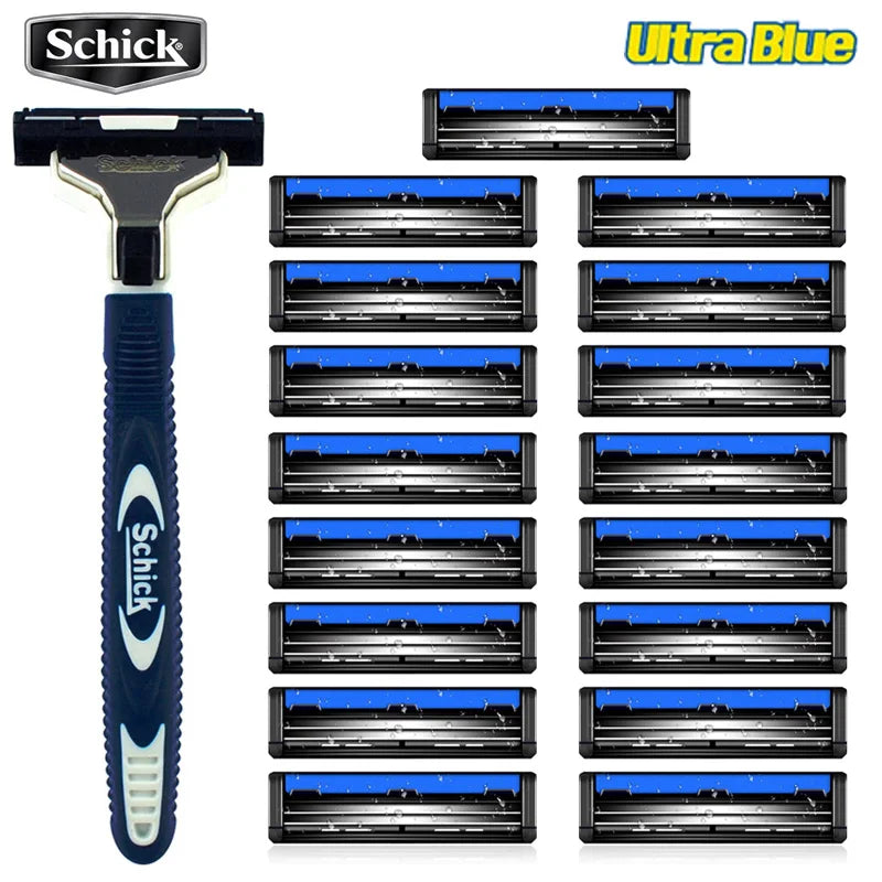 17 Pack Razor Blades Set for Shaving & Grooming - Easy to Clean, Vitamin E
