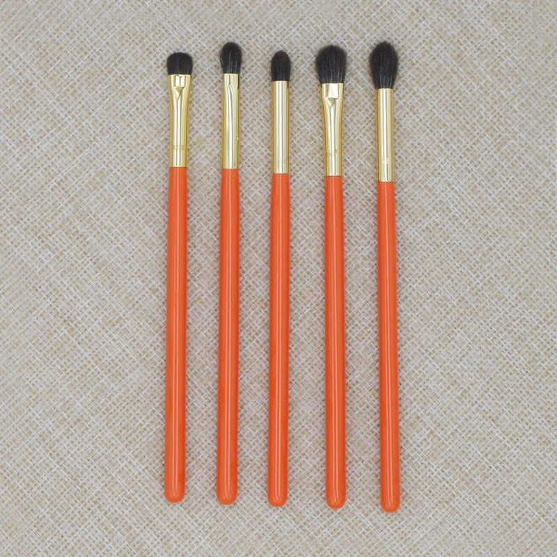 Makeup Brushes Kit with Blue Squirrel & Goat Hair - Precise Eye Shadow & Blending Set