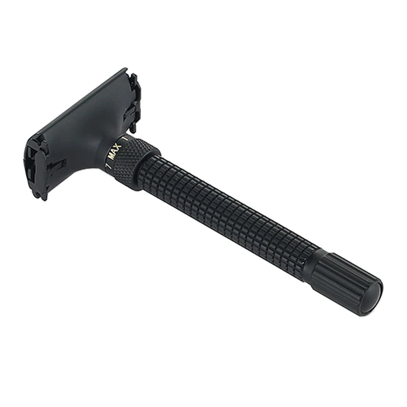 Adjustable Butterfly Open Safety Razor - Double Edge Classic Men Shaver