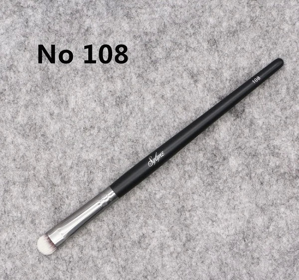 Eyeshadow Makeup Brush Kit with Eyebrow and Blending Brushes - Synthetic Hair, Multiple Handle Colors