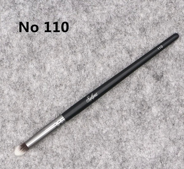 Eyeshadow Makeup Brush Kit with Eyebrow and Blending Brushes - Synthetic Hair, Multiple Handle Colors