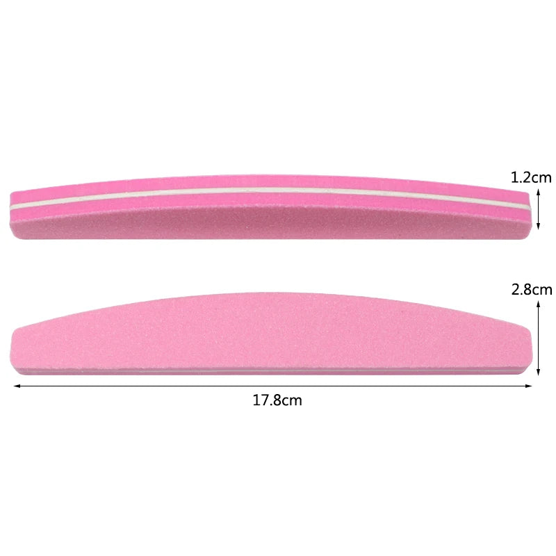Colorful Double Sided Nail Buffers 5-Pack - Sanding Sponge Manicure Tools