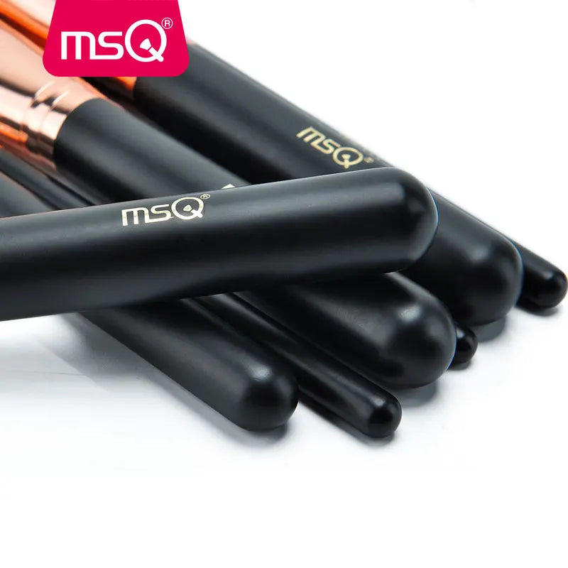 Makeup Brush Set 7 or 15 Pieces - Powder, Foundation, Eyeshadow Tools, Natural & Synthetic Hair