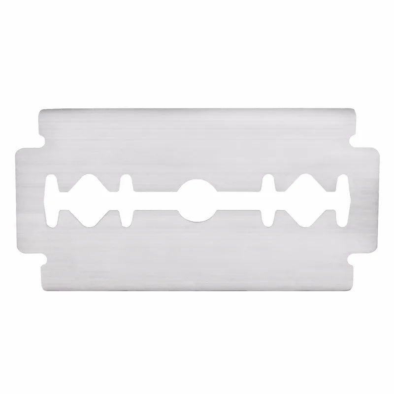 Double Edge Safety Razor Blades Titanium 100 Pack Made in USA - Sharp & Durable