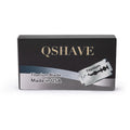 Double Edge Safety Razor Blades Titanium 100 Pack Made in USA - Sharp & Durable