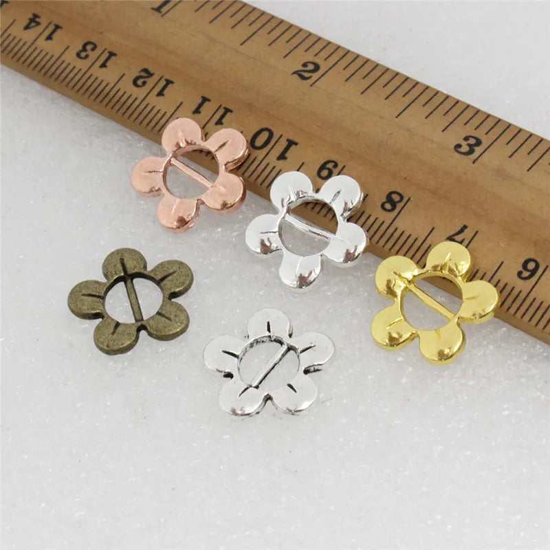 Beading Slider Flat for Bracelets, Necklaces, Watch Chains, DIY Jewelry - 50pcs