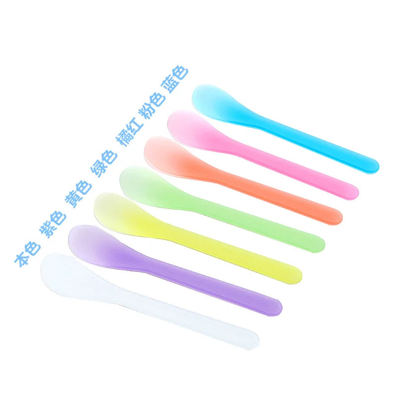 Disposable Facial Mask Spatula Set - 30 Plastic Cosmetic Scoops for DIY Face Masks
