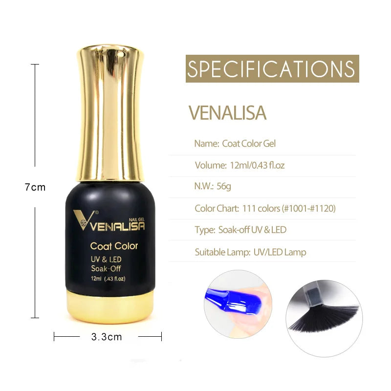 Long-Lasting Gel Nail Polish Set - 111 Colors UV & LED Cure 12ml