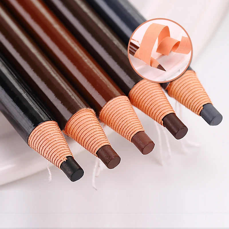 10pcs Waterproof Eyebrow Pencils Set for Natural Makeup - Microblading & Tint