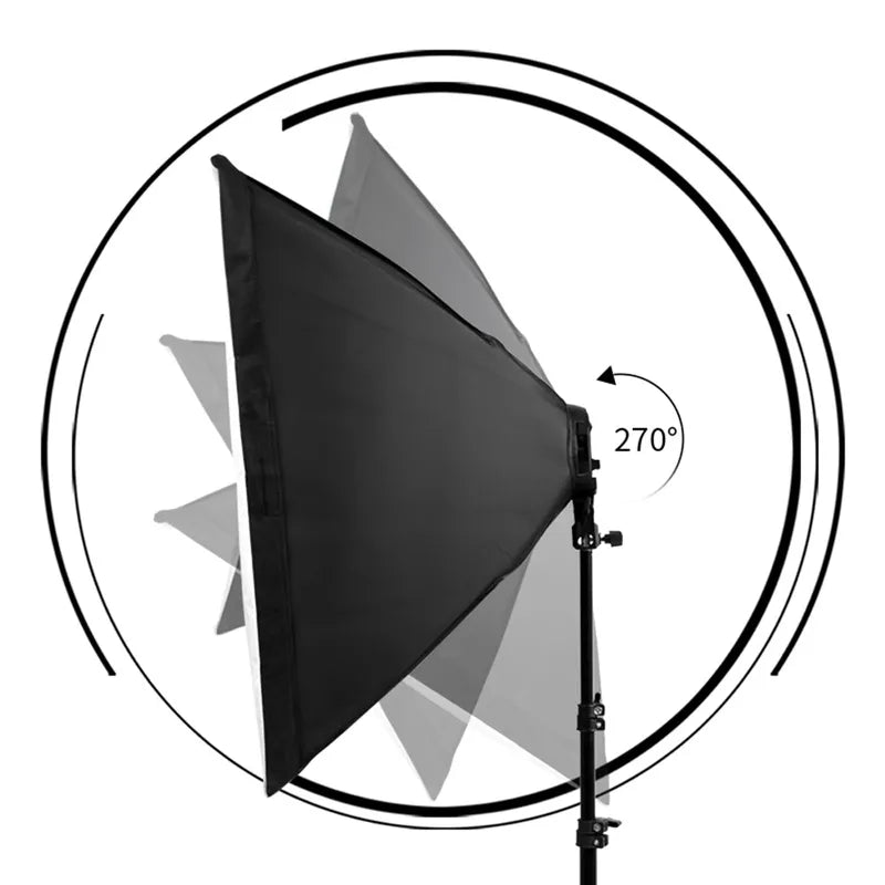 Photography Softbox Lighting Kit 50x70cm Studio Continuous Light System