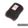 Kinky Human Hair Extensions Bulk for Braiding & Styling - Natural Black & Brown