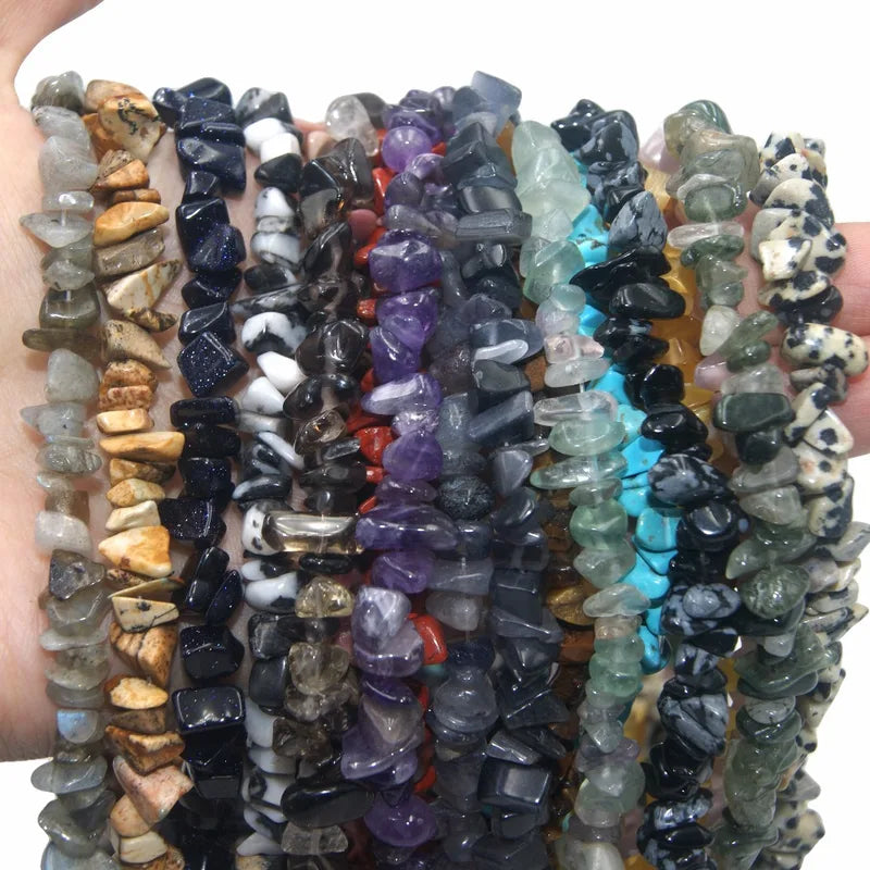 Natural Stone Bead Strand 5-8MM Irregular Shape Chips for Jewelry Making DIY