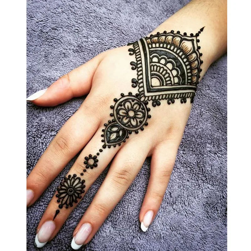 Henna Cones Body Art Temporary Tattoo Paste for Mehndi & Body Painting