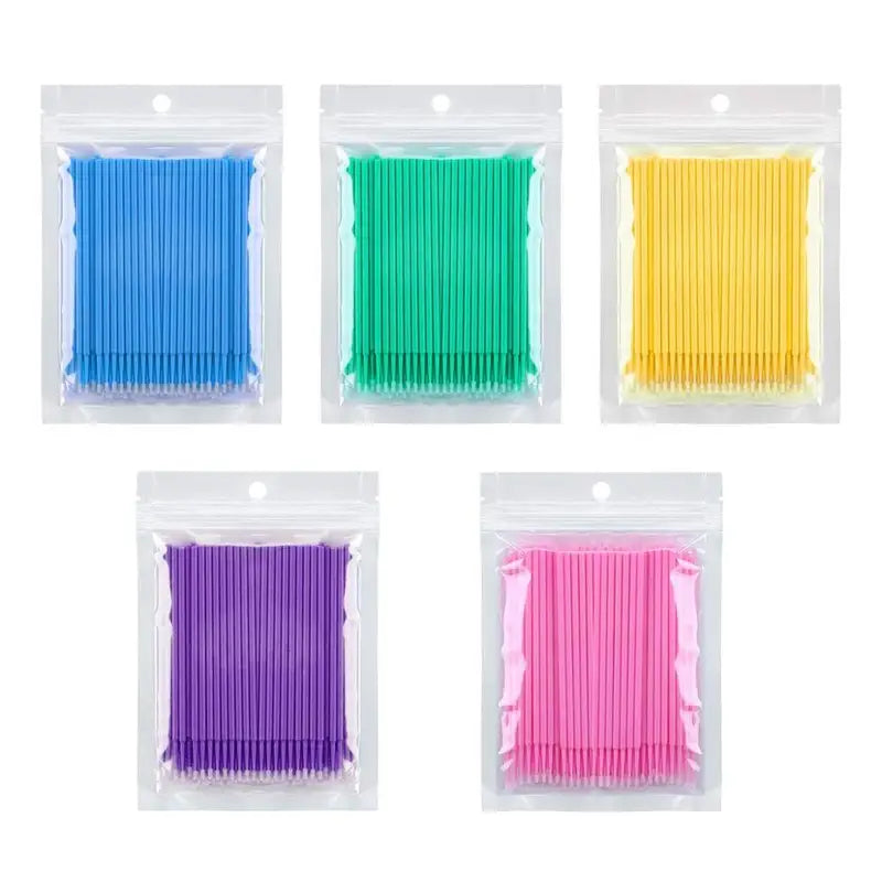 Disposable Microbrush Applicators for Makeup and Lash Extensions, 100pcs