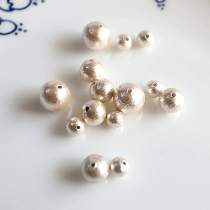 Wholesale Japanese Cotton Pearl Beads for Jewelry Making - 6-20mm Variants