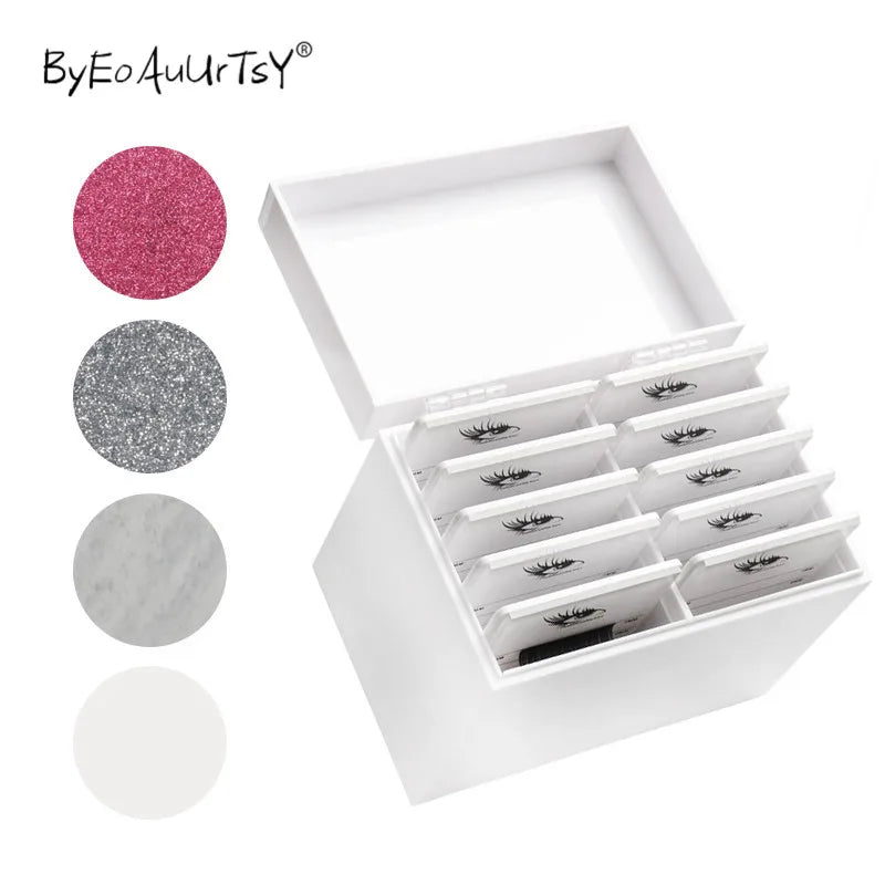 5/10 Layers Lash Storage Box Organizer for Eyelash Extension Tools - Acrylic Display Stand