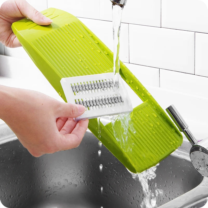 Stainless Steel Mandoline Slicer for Vegetables with 3 Blades - Julienne & Slicer Cutter