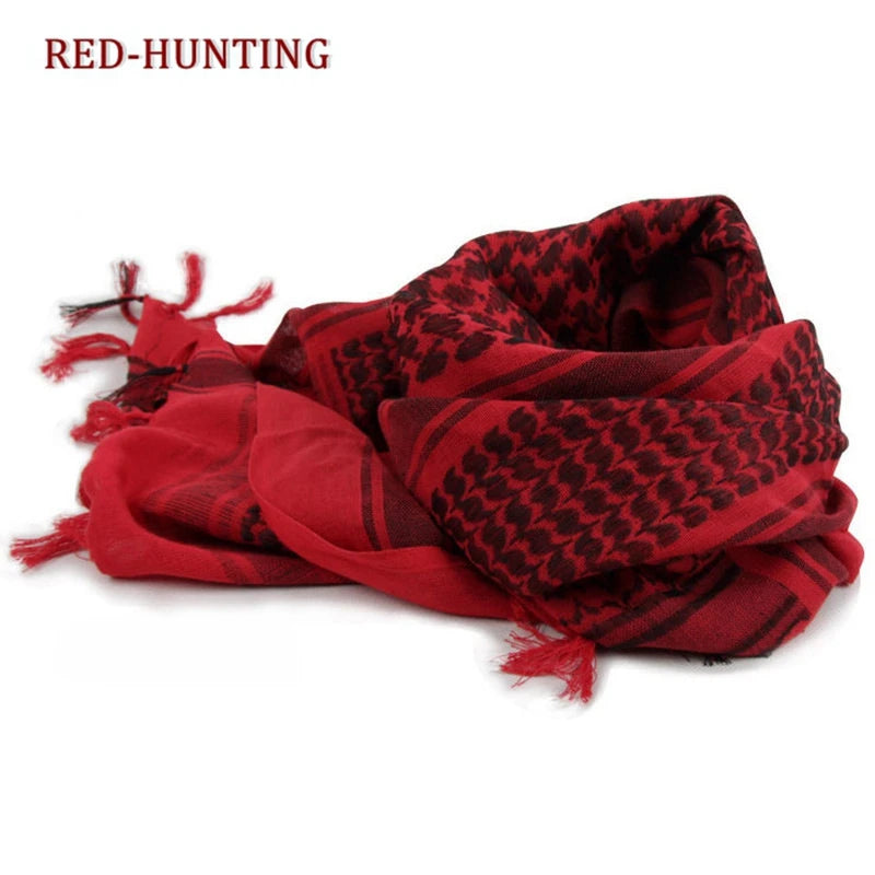 Tactical Shemagh Scarf for Hunting and Outdoor Activities - Desert Keffiyeh Head Neck Wrap