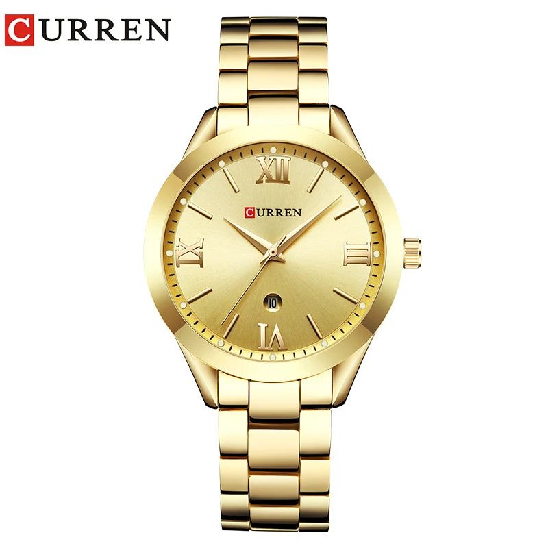 Women’s Luxury Fashion Quartz Watch - Stainless Steel Business Wristwatch for Ladies