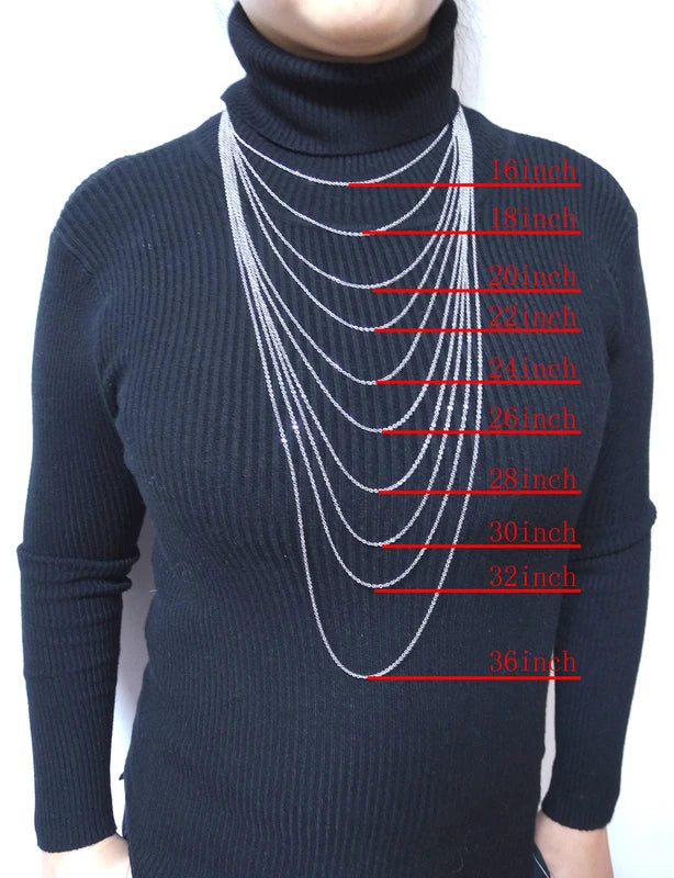 Stainless Steel Chain Necklace Men Women 16-24 Inch Fashion Link Chain Jewelry