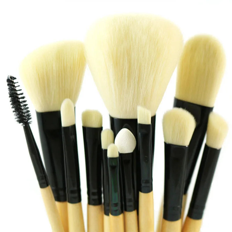 Professional Makeup Brush Set with 15 Brushes for Face Eye Contour Blush