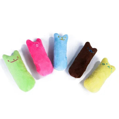 Interactive Plush Cat Toy with Catnip for Chewing and Vocal Fun
