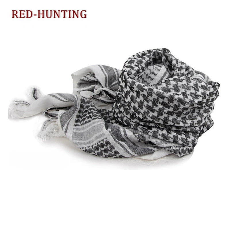 Tactical Shemagh Scarf for Hunting and Outdoor Activities - Desert Keffiyeh Head Neck Wrap