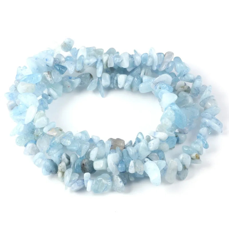 Natural Stone Beads for Jewelry Making 5-8mm - Aquamarine, Jade, Onyx, Various Colors