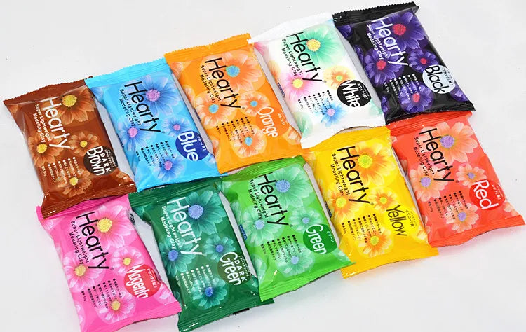 Lightweight Clay Set 50g 10 Colors for Arts & Crafts - Japan